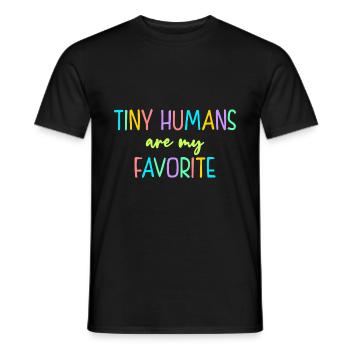 Tiny Humans Are My Favorite Daycare Provider Teach - Männer T-Shirt - Schwarz - Vorne - AI Model Male 178 light (178cm)