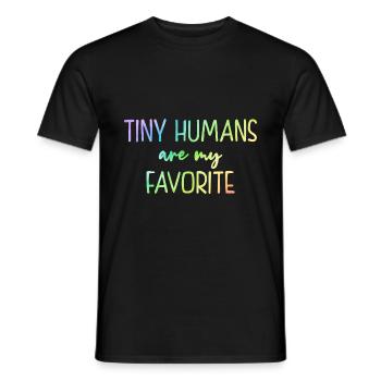 Tiny Humans Are My Favorite Daycare Provider Teach - Männer T-Shirt - Schwarz - Vorne - AI Model Male 178 light (178cm)