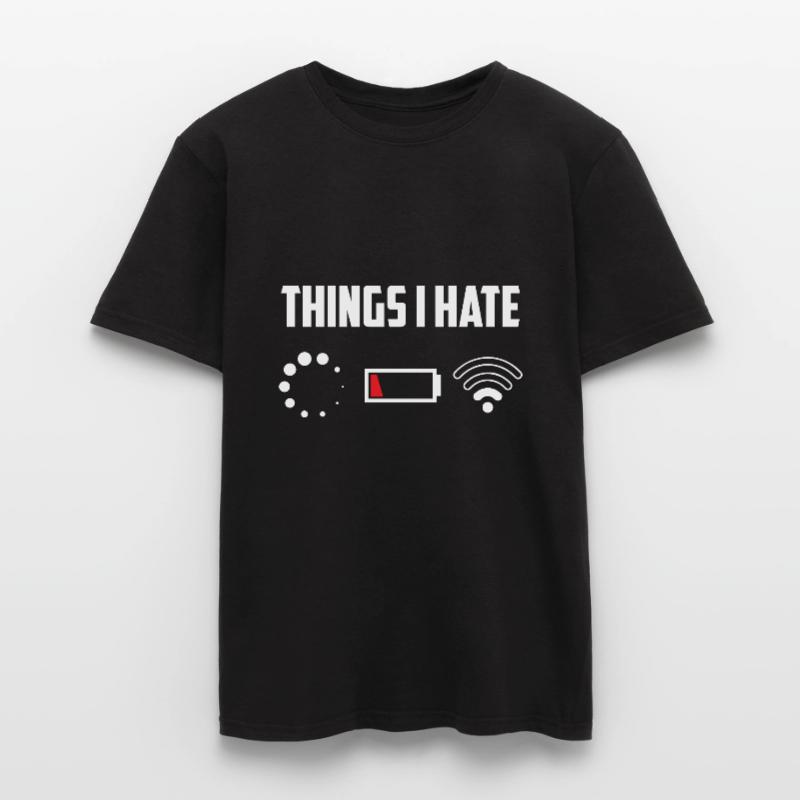 Things I Hate Programmer Coder Coding Developer So Männer T-Shirt
