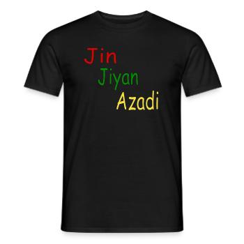 Jin Jiyan Azadi - T-shirt homme - noir - Devant - AI Model Male 178 light (178cm)
