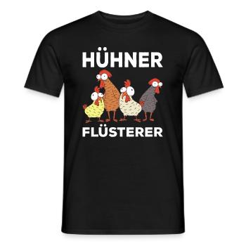 Hühnerflüsterer Huhn Hühnchen Landwirt Hühnerbauer - Männer T-Shirt - Schwarz - Vorne - AI Model Male 178 light (178cm)