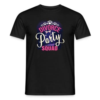 Divorce Party Squad - Men's T-Shirt - black - Front - AI Model Male 178 light (178cm)