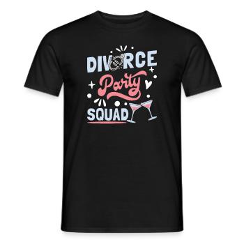Divorce Party Squad - Men's T-Shirt - black - Front - AI Model Male 178 light (178cm)