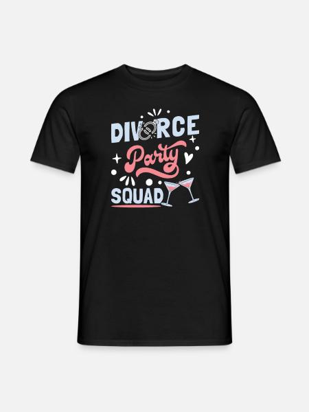 Divorce Party Squad - Men's T-Shirt - black
