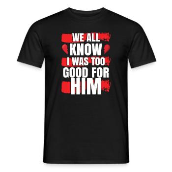 Divorce - Men's T-Shirt - black - Front - AI Model Male 178 light (178cm)