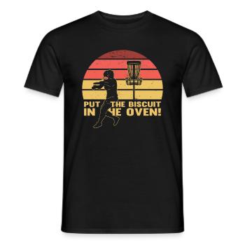 Frisbee Player | Disc Golf - Men's T-Shirt - black - Front - AI Model Male 178 light (178cm)