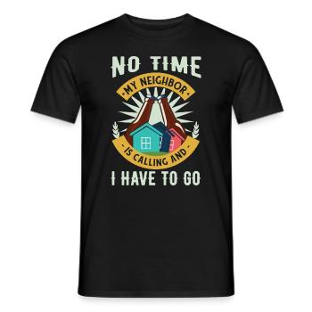Neighbor Is Calling - Men's T-Shirt - black - Front - AI Model Male 178 light (178cm)