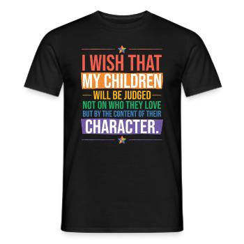 Mois de la fierté des mamans LGBT - T-shirt homme - noir - Devant - AI Model Male 178 light (178cm)