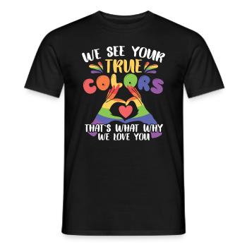 Pride Month LGBTQ Familie - Männer T-Shirt - Schwarz - Vorne - AI Model Male 178 light (178cm)