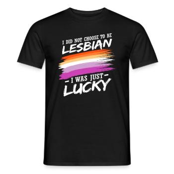 Je n’ai pas choisi d’être lesbienne - T-shirt homme - noir - Devant - AI Model Male 178 light (178cm)