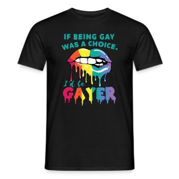 Drôle de cadeau du Mois de la fierté gaie - T-shirt homme - noir - Devant - AI Model Male 178 light (178cm)