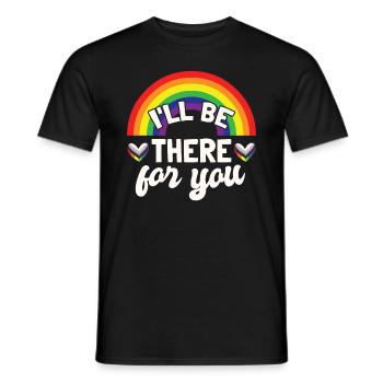 LGBTQ Rainbow Pride Month - Men's T-Shirt - black - Front - AI Model Male 178 light (178cm)
