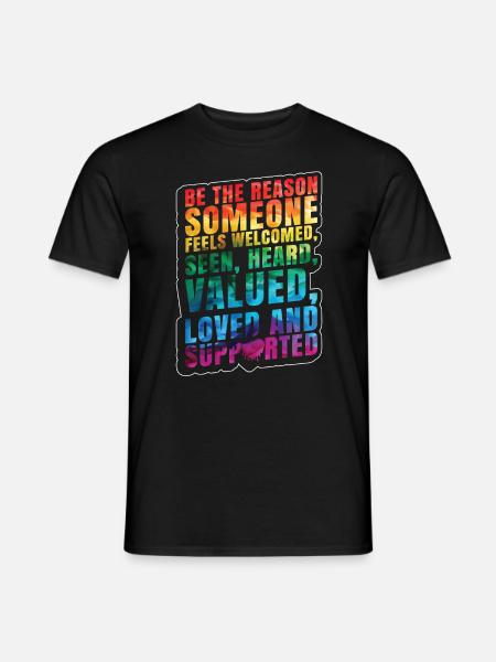 LGBT Quote - Men's T-Shirt - black