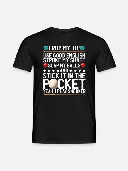 Billiard Player Snooker Gift - Men's T-Shirt - black