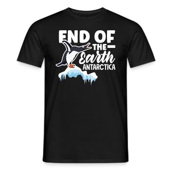 End of the earth Ice Expedition Adventure - Männer T-Shirt - Schwarz - Vorne - AI Model Male 178 light (178cm)