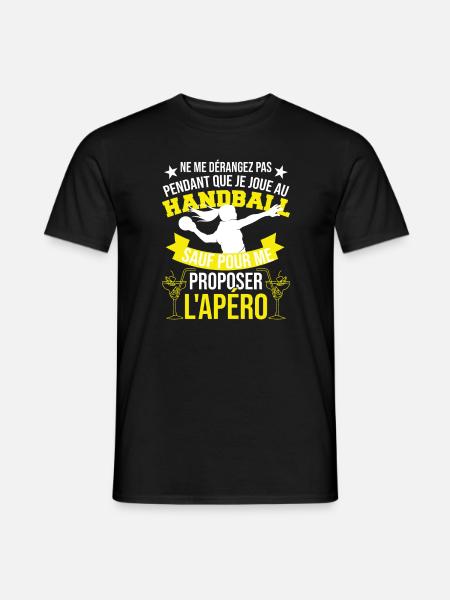 Handball Apéro - T-shirt homme - noir