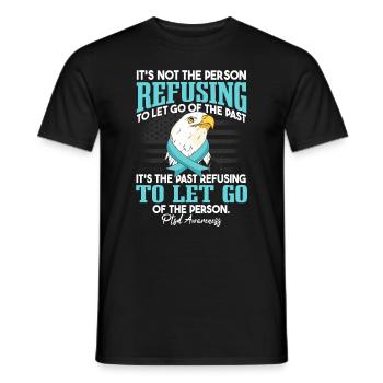Eagle PTSD - Men's T-Shirt - black - Front - AI Model Male 178 light (178cm)