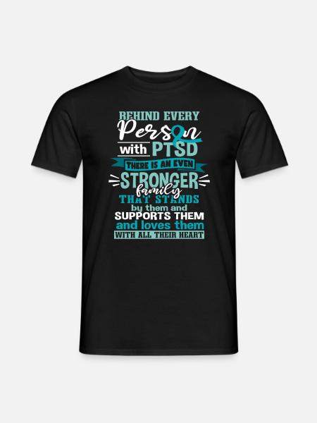 Support PTSD Awareness - Men's T-Shirt - black