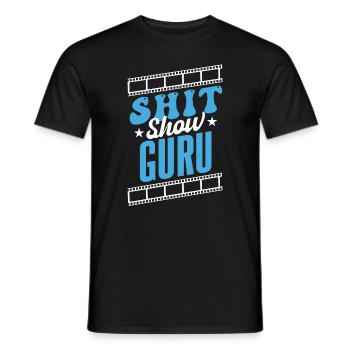 Shit Show Guru - Men's T-Shirt - black - Front - AI Model Male 178 light (178cm)