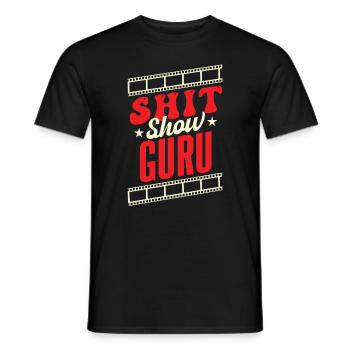 Sarkasmus, Scheiße, Show, Guru, Witz, Humor - Männer T-Shirt - Schwarz - Vorne - AI Model Male 178 light (178cm)