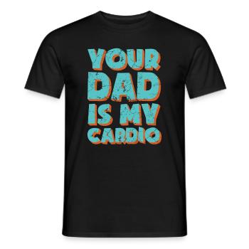 Ton père est mon mème cadeau Cardio Men - T-shirt homme - noir - Devant - AI Model Male 178 light (178cm)