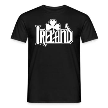 Irlande - Bonne Saint-Patrick - Shamrock - T-shirt homme - noir - Devant - AI Model Male 178 light (178cm)
