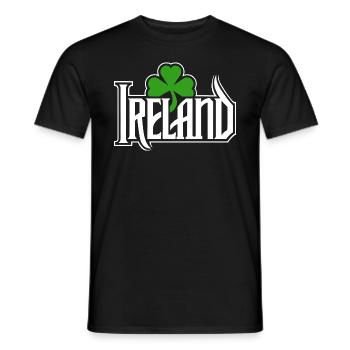 Irlande - Bonne Saint-Patrick - Shamrock - T-shirt homme - noir - Devant - AI Model Male 178 light (178cm)