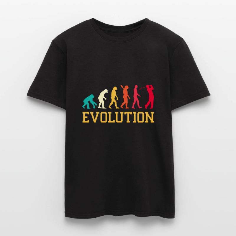Evolution Graphic Golfer Golf Player Golfing Golf Männer T-Shirt