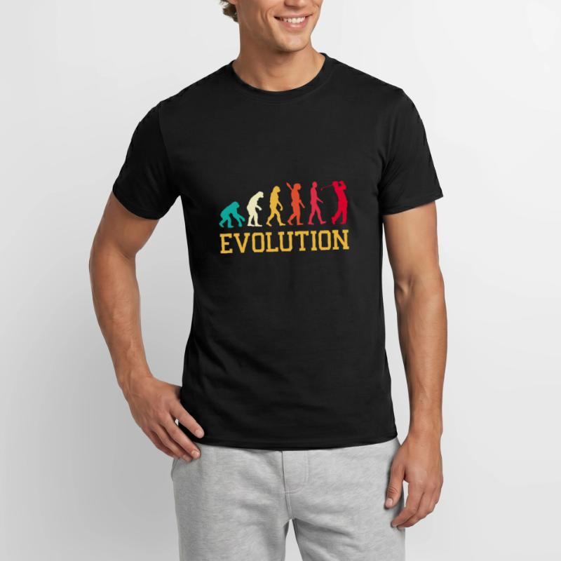Evolution Graphic Golfer Golf Player Golfing Golf Männer T-Shirt