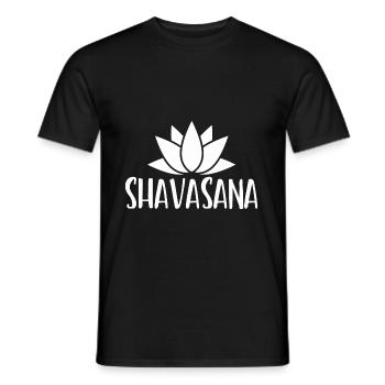 YOGA KLEIDUNG UND MEDITATION - Männer T-Shirt - Schwarz - Vorne - AI Model Male 178 light (178cm)