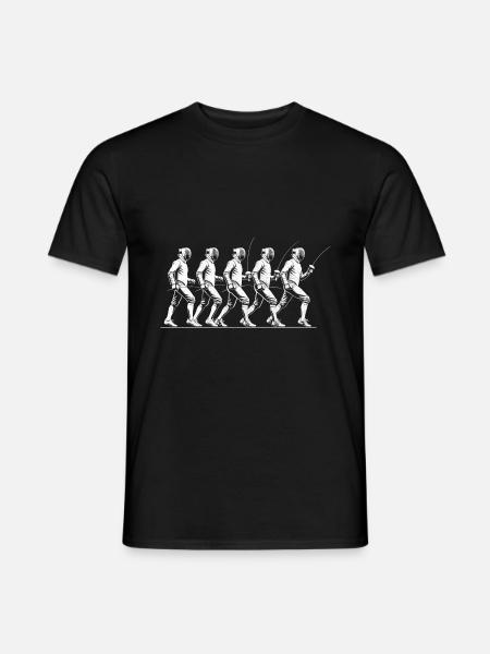 Clôture Épée Épée Escrime Escrimeur Athlète Escrimeurs - T-shirt homme - noir