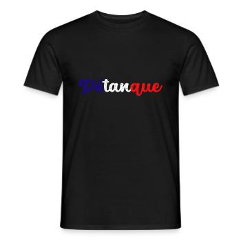 Petanque, pour joueur de boules - T-shirt homme - noir - Devant - AI Model Male 178 light (178cm)