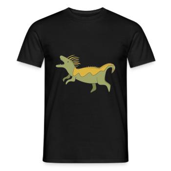 Dinosaures - T-shirt homme - noir - Devant - AI Model Male 178 light (178cm)