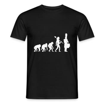 Corps de tambours évolution fanfare tambour musique Perc - T-shirt homme - noir - Devant - AI Model Male 178 light (178cm)