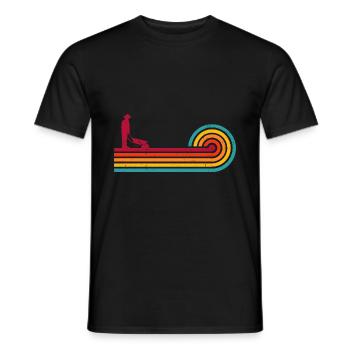Retro Graphic Gardener Horticulturist Gardening La - Männer T-Shirt - Schwarz - Vorne - AI Model Male 178 light (178cm)