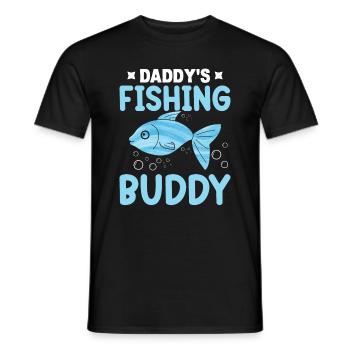 Daddy's Fishing Buddy - Men's T-Shirt - black - Front - AI Model Male 178 light (178cm)