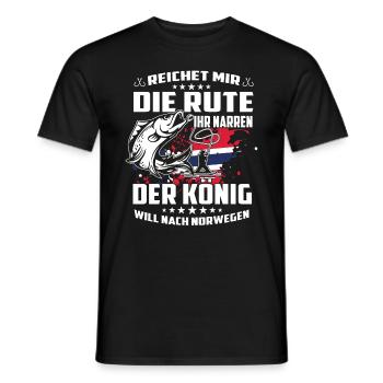 Norway Fishing - Männer T-Shirt - Schwarz - Vorne - AI Model Male 178 light (178cm)
