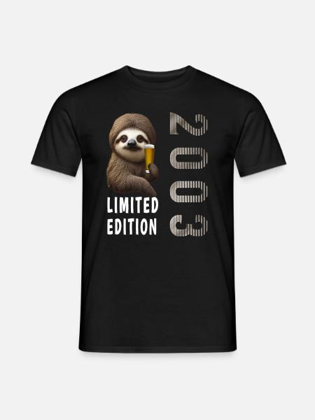 20th birthday born 2003 - Men's T-Shirt - black