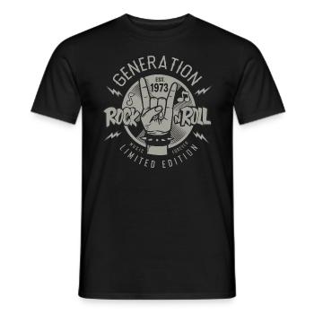 1973 Jubiläum 50 Jahre 50-jähriges Jubiläum - Männer T-Shirt - Schwarz - Vorne - AI Model Male 178 light (178cm)