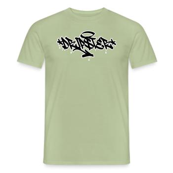 Dripster Tag - Men's T-Shirt - sage - Front - AI Model Male 178 light (178cm)