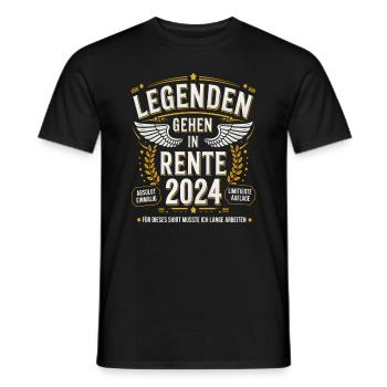 Legends to retire in 2024 - Men's T-Shirt - black - Front - AI Model Male 178 light (178cm)