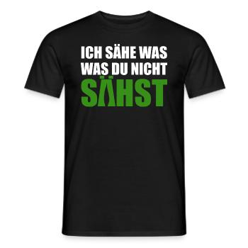 Cannabis, Ich sähe was was du nicht sähst, Hanf - Männer T-Shirt - Schwarz - Vorne - AI Model Male 178 light (178cm)