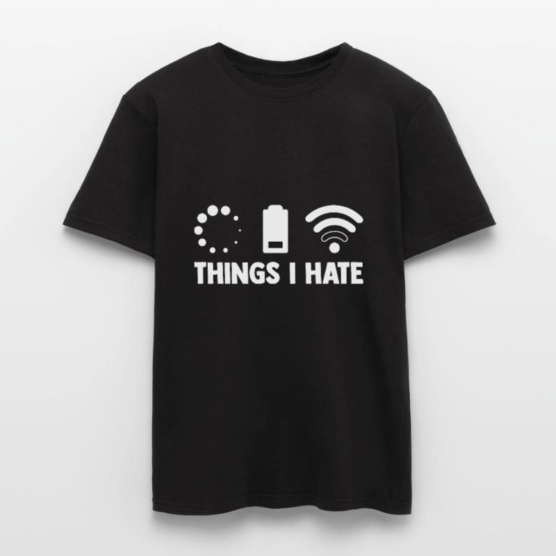 Things I Hate Programmer Coder Coding Developer So Männer T-Shirt