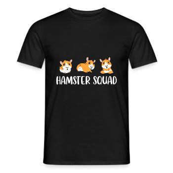 Hamster Squad Animal Lover Pet Owner Rodents Hamst - Männer T-Shirt - Schwarz - Vorne - AI Model Male 178 light (178cm)