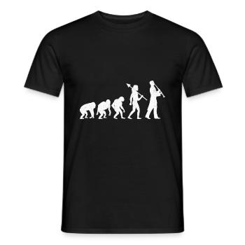 Joueur de hautbois Oboe Evolution Marching Band Instrumen - T-shirt homme - noir - Devant - AI Model Male 178 light (178cm)