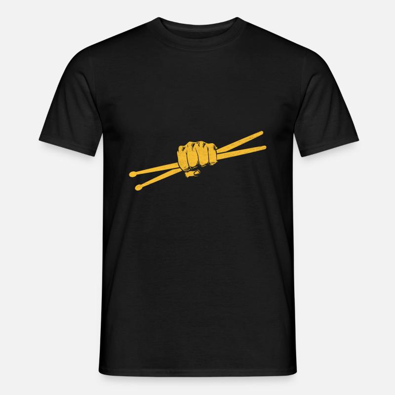 Drumstick Drummer Drum Drumming Drummers - T-shirt homme - noir