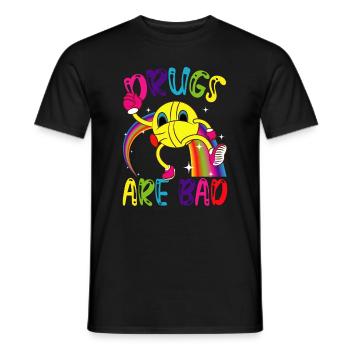 Festival Psychedelic - Men's T-Shirt - black - Front - AI Model Male 178 light (178cm)