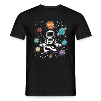 Meditation Yoga DMT Space Travel - Männer T-Shirt - Schwarz - Vorne - AI Model Male 178 light (178cm)
