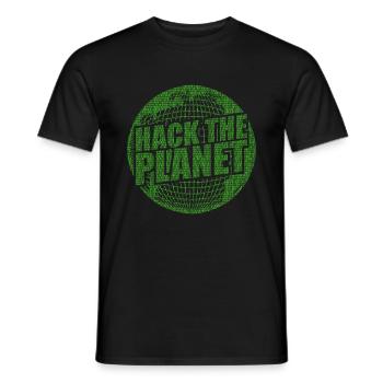 Pirater la planète - T-shirt homme - noir - Devant - AI Model Male 178 light (178cm)