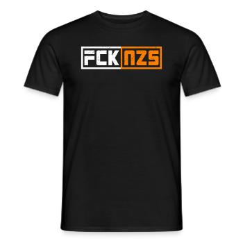 Fck Nazis Against Right Protest Antifa - Men's T-Shirt - black - Front - AI Model Male 178 light (178cm)